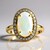 Anello in oro con Opale Bianco Brasiliano