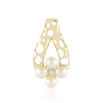 Colgante en oro con Perla blanca Freshwater (Ornaments by de Melo)