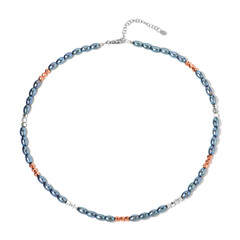 Collana in argento con Ematite Blu Royal