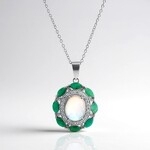 Collier en argent et Opale Welo