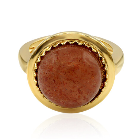 Zilveren ring met een zonnesteen