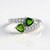 Anello in argento con Diopside Russo