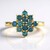 Anello in argento con Diamante Blu I2
