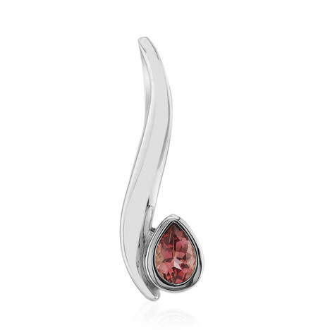 Brazilian Pink Tourmaline Silver Pendant (Pallanova)