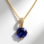 Collana in oro con Tanzanite AAA (CIRARI)