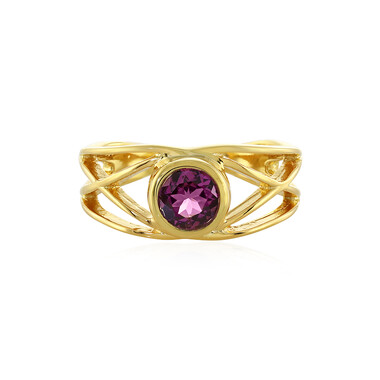 Magenta-Granat-Silberring