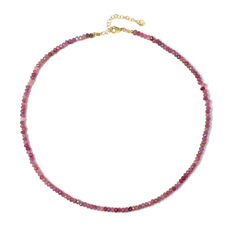 Mosambik-Rubin-Silberhalskette