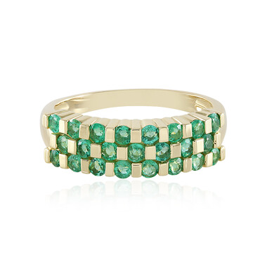 Sambia-Smaragd-Goldring (de Melo)