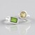 Anello in argento con Diopside Russo