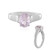 Bague en argent et Kunzite