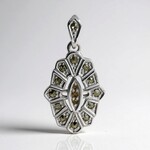 Pendentif en argent et Diamant rose de France SI1 d'Argyle  (Annette classic)