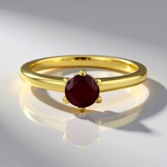 Bague en argent et Grenat Rhodolite