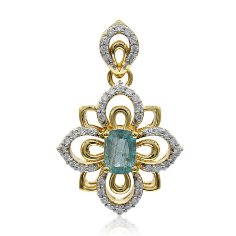 Ciondolo in oro con Grandidierite (AMAYANI)