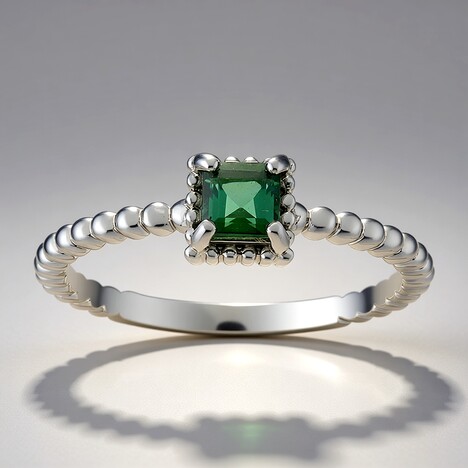 Anello in argento con Indicolite (Adela Silber)