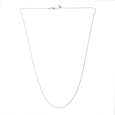 Catenina groumette regolabile con cursore in argento 925  - 61 cm - 2,5 g