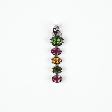 Pendentif en argent et Tourmaline