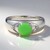 Anello in argento con Crisoprasio Imperiale