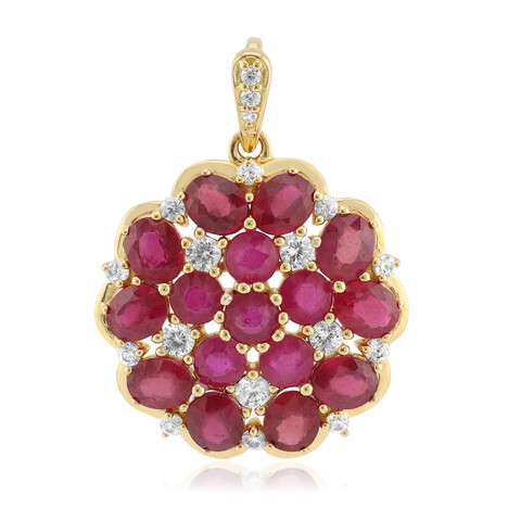 Pendentif en argent et Rubis de Madagascar