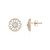 9K SI1 (H) Diamond Gold Earrings