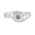 I2 Champagner-Brillant-Silberring (Ornaments by de Melo)