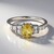 Bague en argent et Béryl jaune