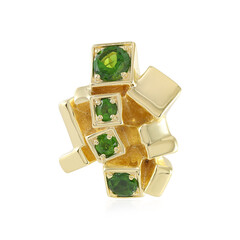 Ciondolo in argento con Diopside Russo (SAELOCANA)