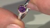 Bague en argent et Améthyste de Zambie