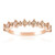 Gouden ring met SI1 Argyle Rose De France Diamanten (Annette)