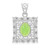 Imperial Chrysoprase Silver Pendant