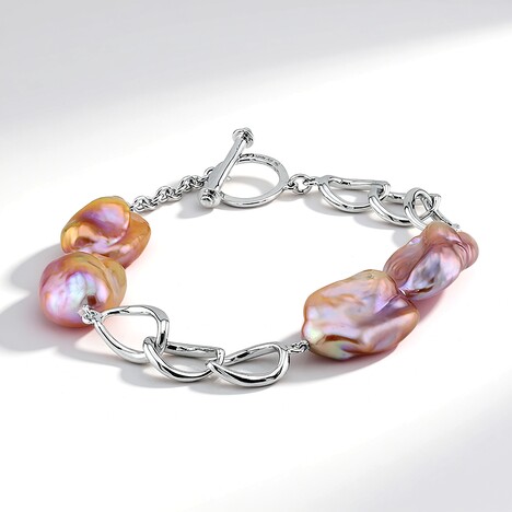 Bracelet en argent et Perle Ming (TPC)