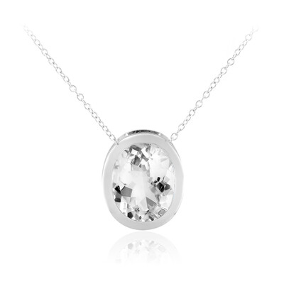 Collier en argent et Topaze blanche (MONOSONO COLLECTION)