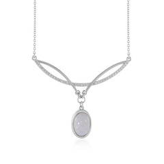Australischer Opal-Silbercollier