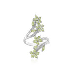 Zilveren ring met peridoots