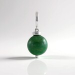 Ciondolo in argento con Giada Africana (MONOSONO COLLECTION)