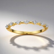 9K SI1 (G) Diamond Gold Ring (Annette)