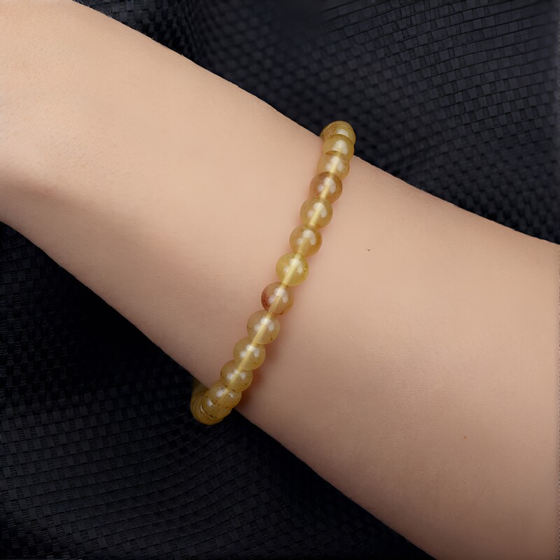 Bracelet et Apatite jaune