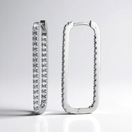 Boucles d'oreilles en argent et Zircon