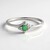 Anello in argento con Tsavorite della Tanzania