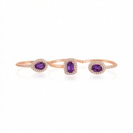 Sibirischer Amethyst-Silberring (de Melo Essence)