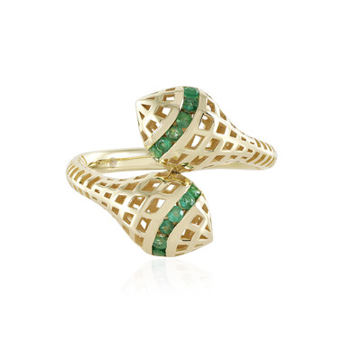 Sambia-Smaragd-Goldring (Ornaments by de Melo)