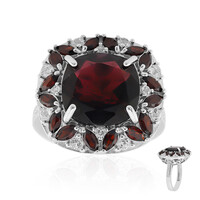 Anello in argento con Granato d’India