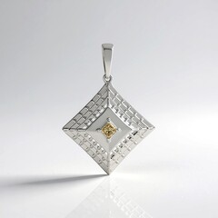 Ciondolo in oro con Diamante Champagne I2 (Ornaments by de Melo)