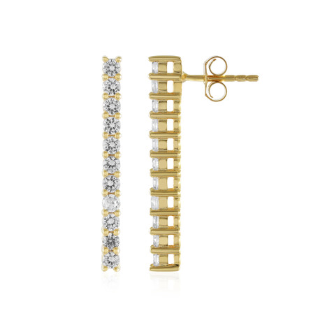 Zilveren oorbellen met zirkonen