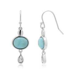 Larimar Silver Earrings