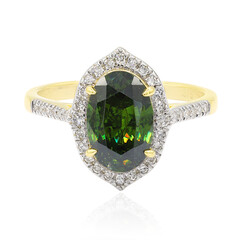 Bulgarischer Grüner Sphalerit-Goldring