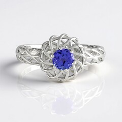 Anello in argento con Tanzanite (Ornaments by de Melo)