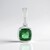 Ciondolo in argento con Apatite Verde