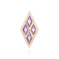 Lavendel-Amethyst-Silberanhänger (MONOSONO COLLECTION)