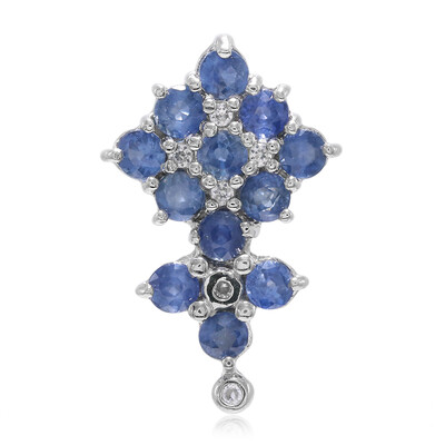 Pendentif en argent et Saphir de Kanchanaburi