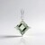 Ciondolo in argento con Ametista Verde
